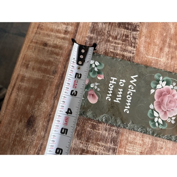 Slate hand painted welcome to my home sign - Picture 6 of 6